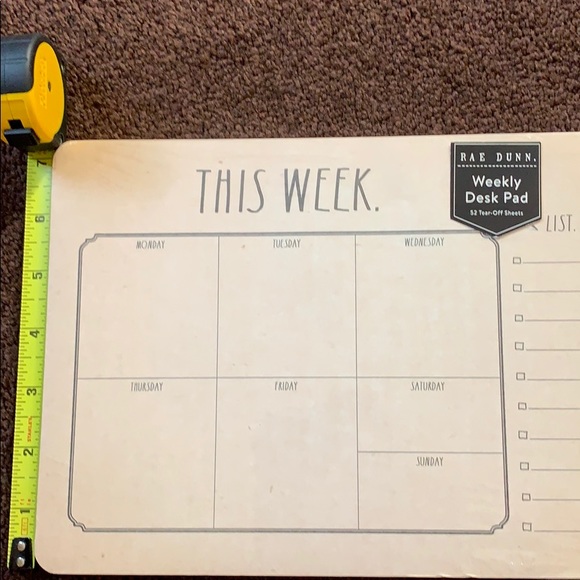 Rae Dunn Weekly desk pad - Picture 3 of 4